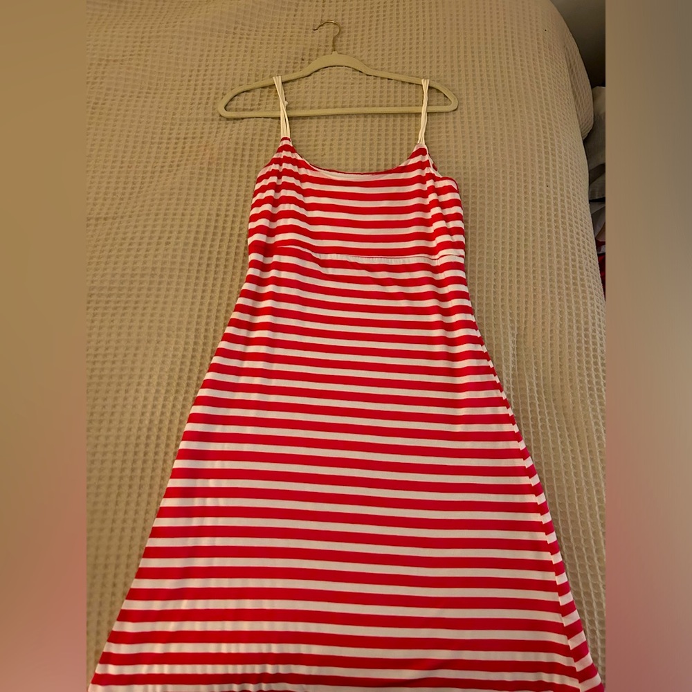 Off Brand pink & white Stripe Dress